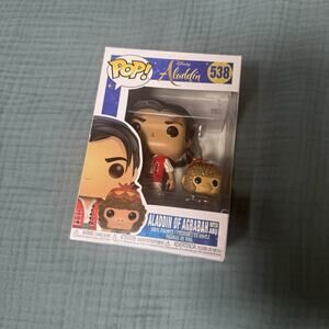 Funko pop! Disney Aladdin of agrabah with Abu #538. vinyl figure collectible NIB